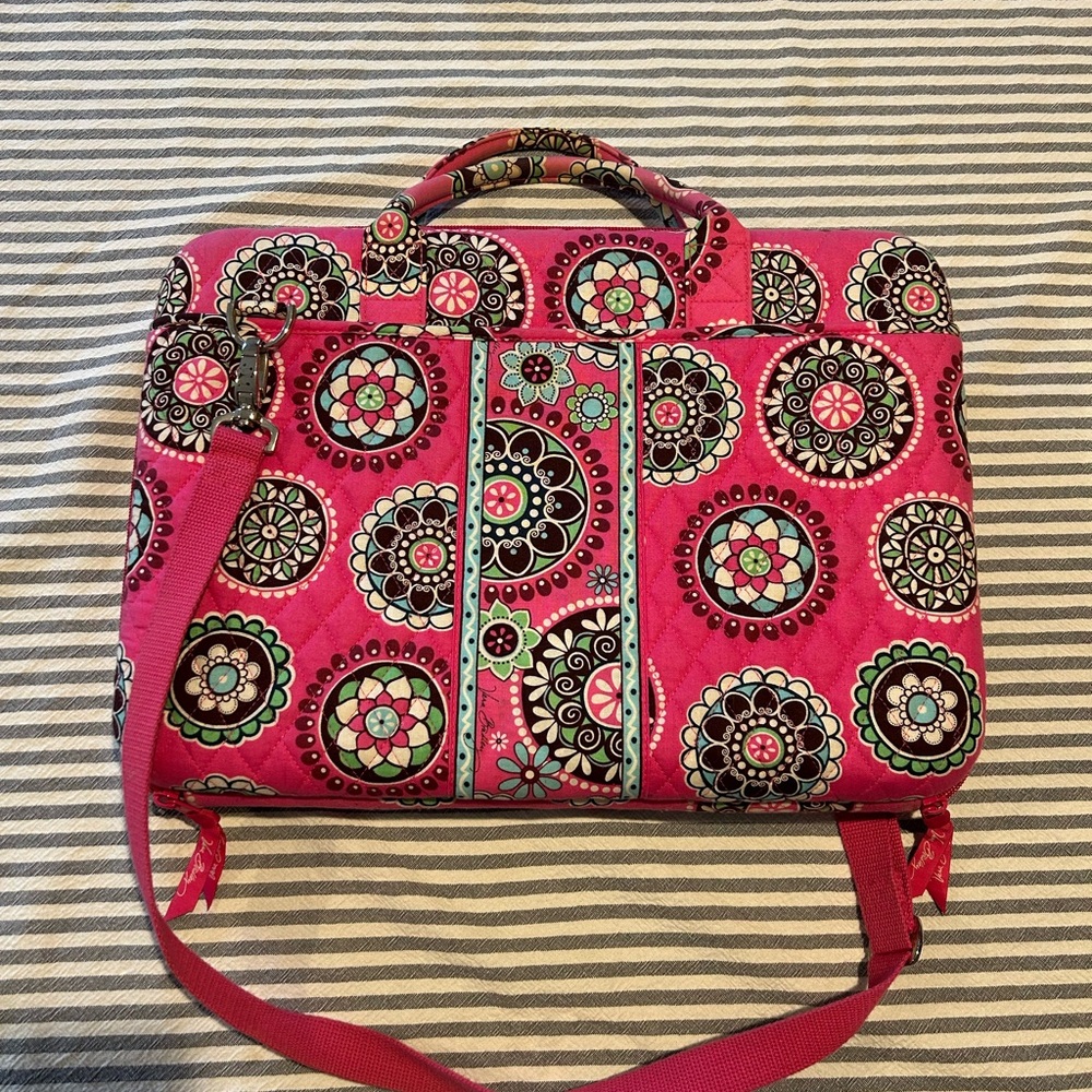 Vera Bradley Pink Patterned Laptop Bag